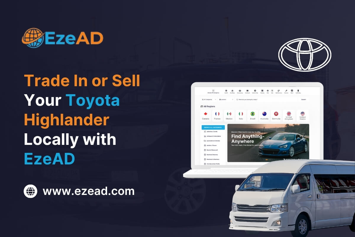 Sell or Trade In Your Toyota Highlander Locally with EzeAD